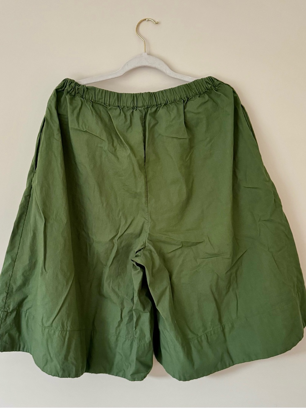 Free People Free-est 100% Cotton Menorca Slouchy Capris / Shorts, Green – M - Picture 6 of 8